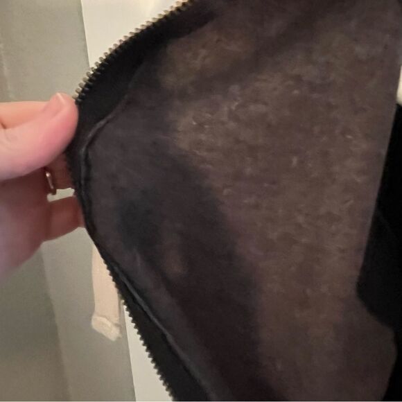 Modcloth Next Level Apparel Gray Zip Up Hoodie Snowman Holiday Design L NWOT - Picture 9 of 11